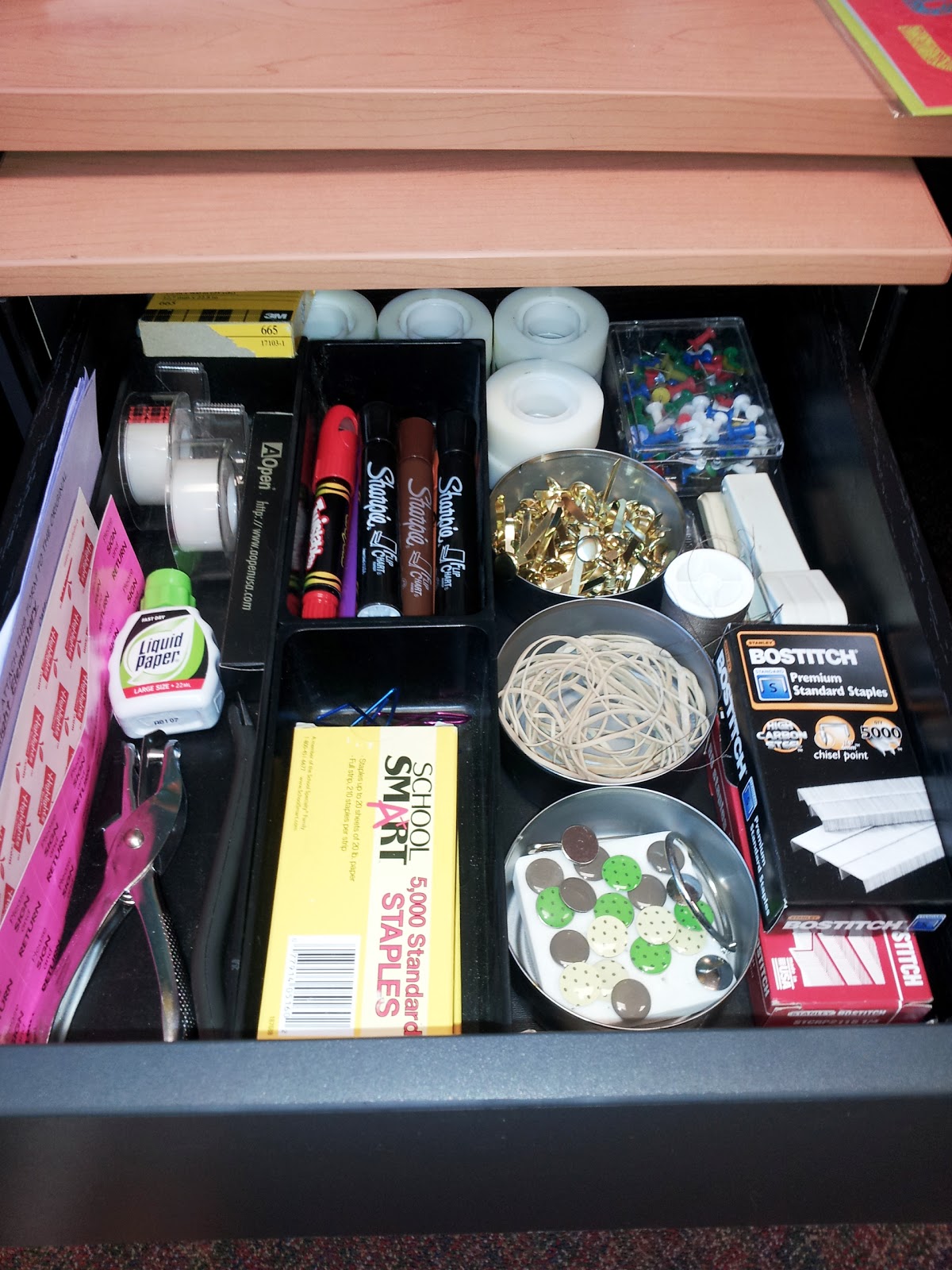 Where Learning is FUN! Desk Drawer Organization!