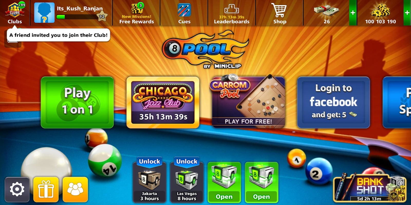 8 ball pool free accounts with coins