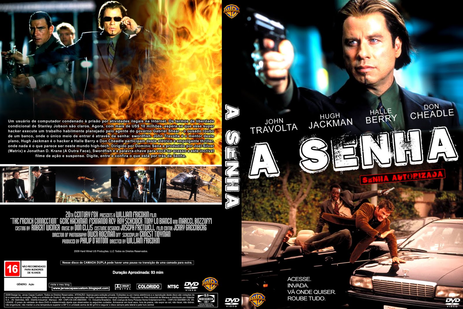 A Senha Swordfish (Capas E labels) Capas De Filmes Grátis