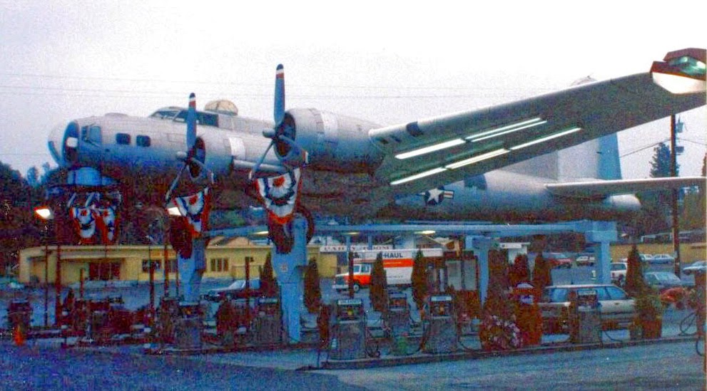 Just A Car Guy The gas station B 17 of Art Lacey, near Portland Oregon is getting restored to