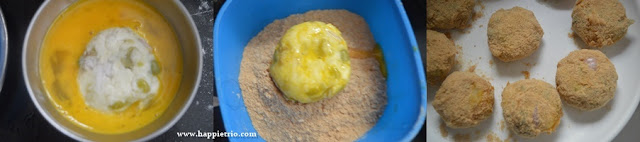 Step 4 - Green Peas Cutlet Recipe | Pachai Patani Cutlet | Matar Cutlet