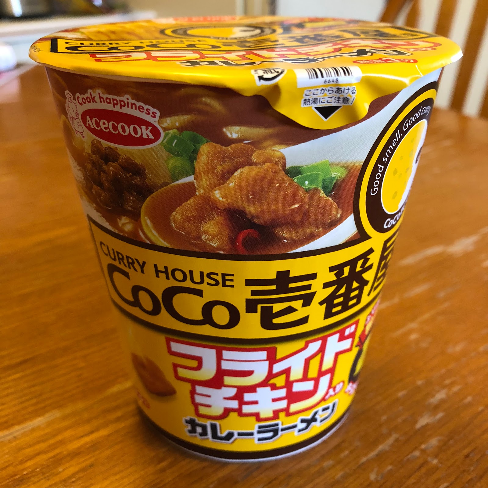 Coco Ichibanya Curry Cup Of Noodles With Fried Chicken