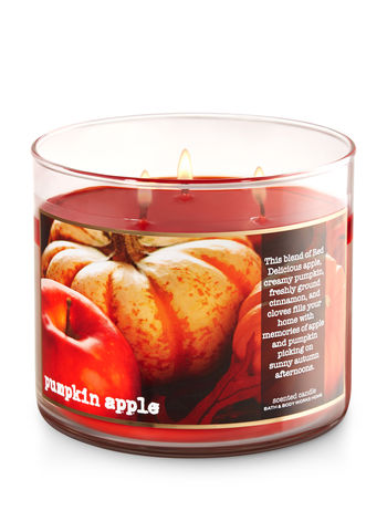 Bath and Body Works pumpkin apple candle