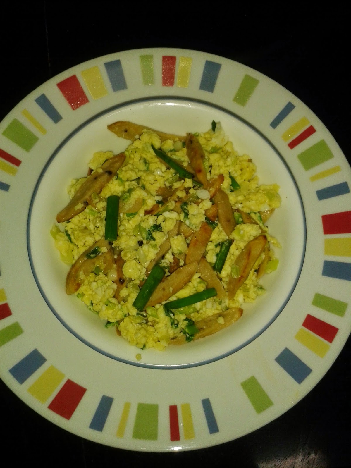 suma's cuisine: SCRAMBLED EGG WITH CHICKEN SAUSAGE