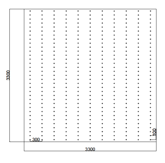 Centimeter dot grid paper