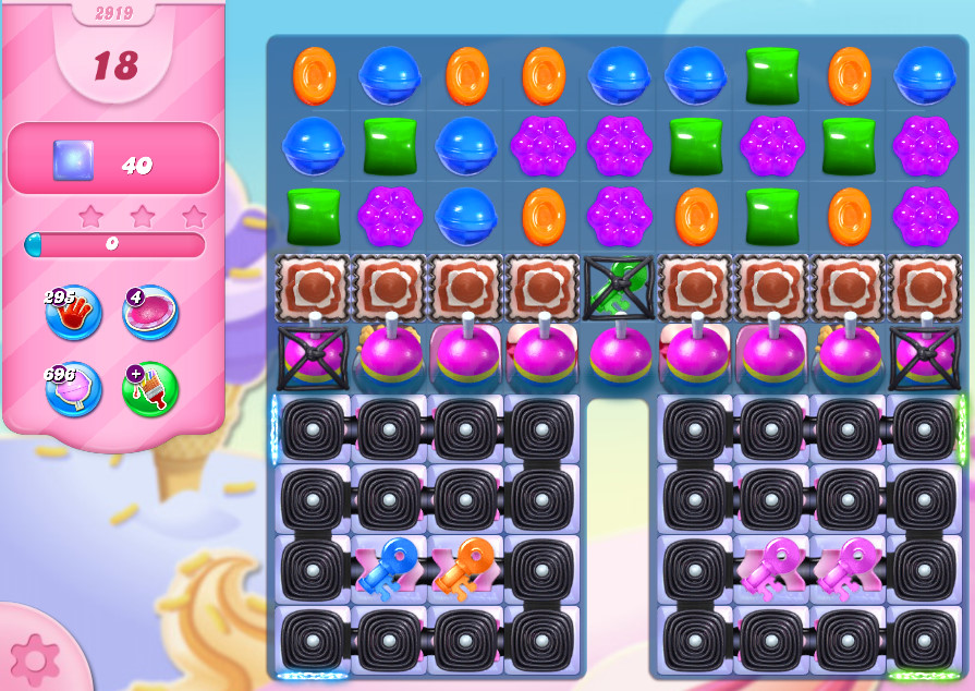 Candy Crush Saga level 2919 Candy Crush Saga level 2919