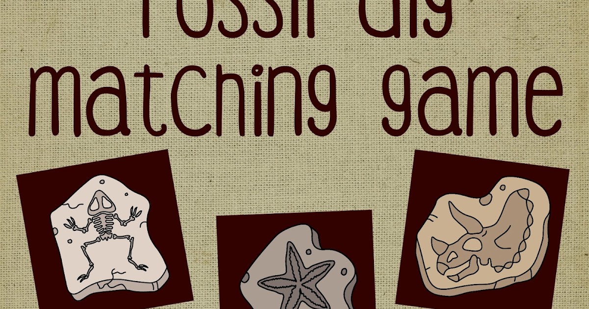 Fossil Dig Travel Matching Game