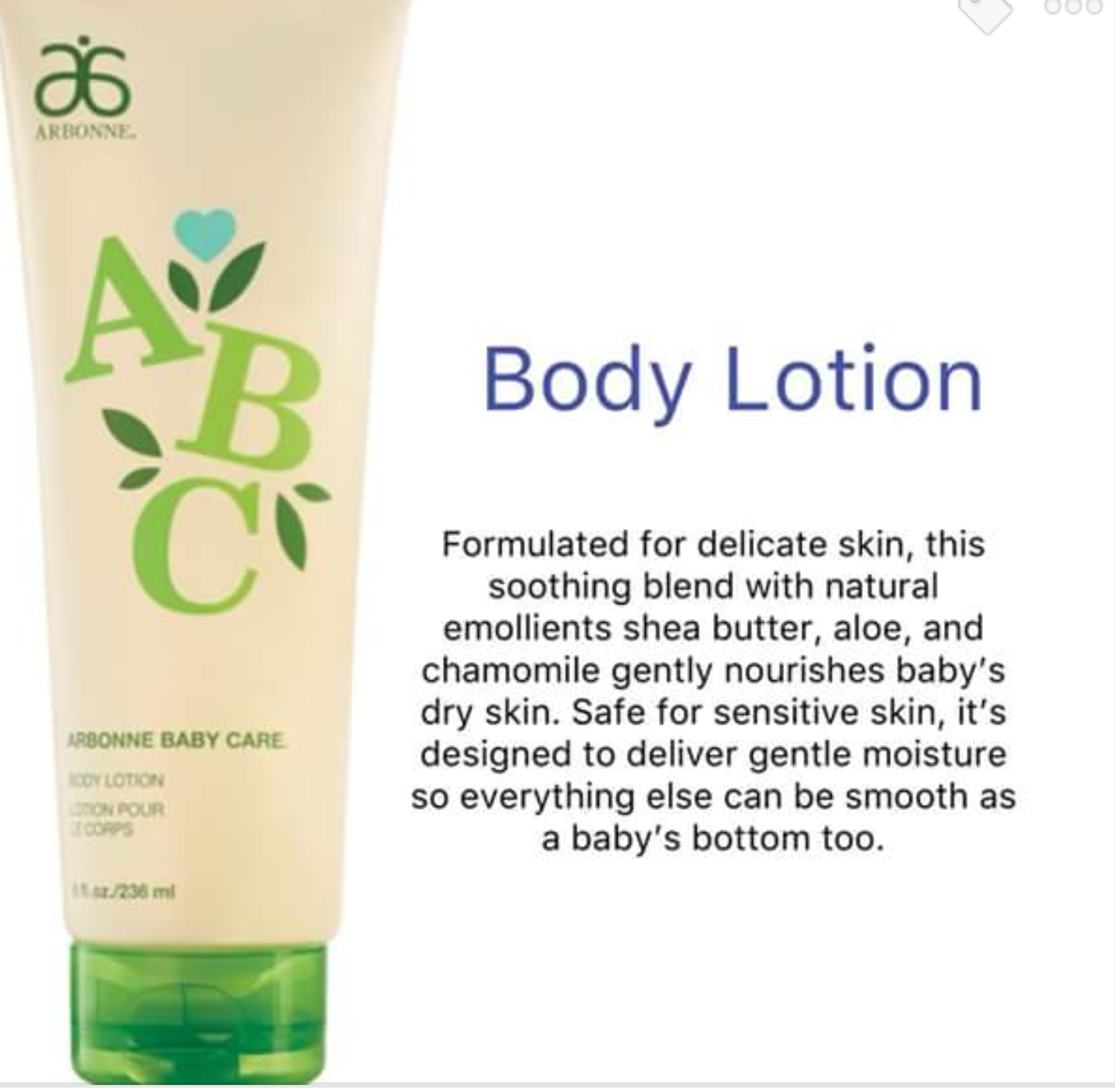 arbonne baby lotion