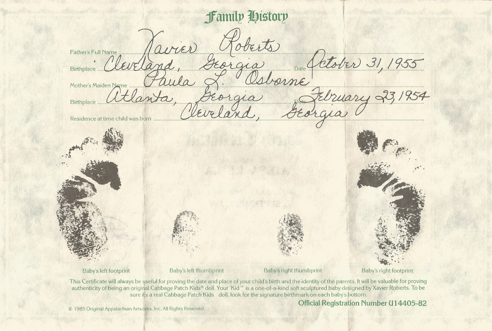 etsy printable cabbage patch birth certificate etsy printable cabbage patch birth certificate