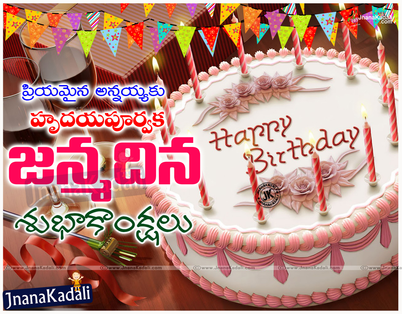 Latest Telugu Birthday Quotations Online for Brother | JNANA ...