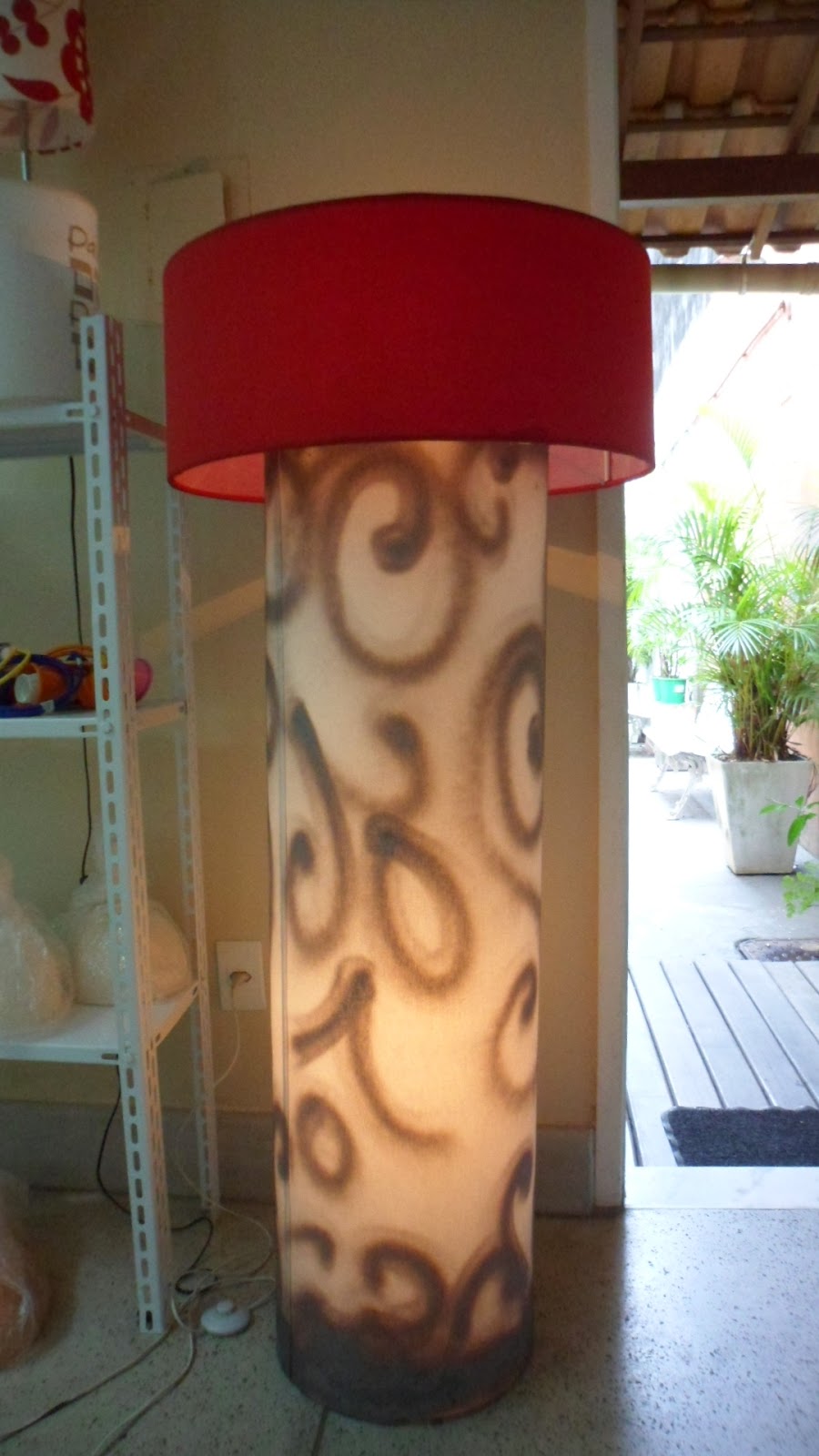 Cynthia Dreyer Art Luminária da Monica Cohen interferência Cynthia