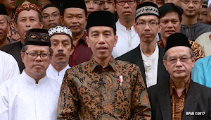 Presiden Jokowi mengucapkan selamat Hari Raya Idul Fitri 1438 H