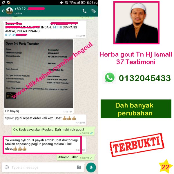 ubat gout