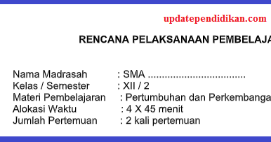 Rpp Biologi K13 Kelas Xii Semester 2 Tahun 2019 Update Data Pendidikan Update