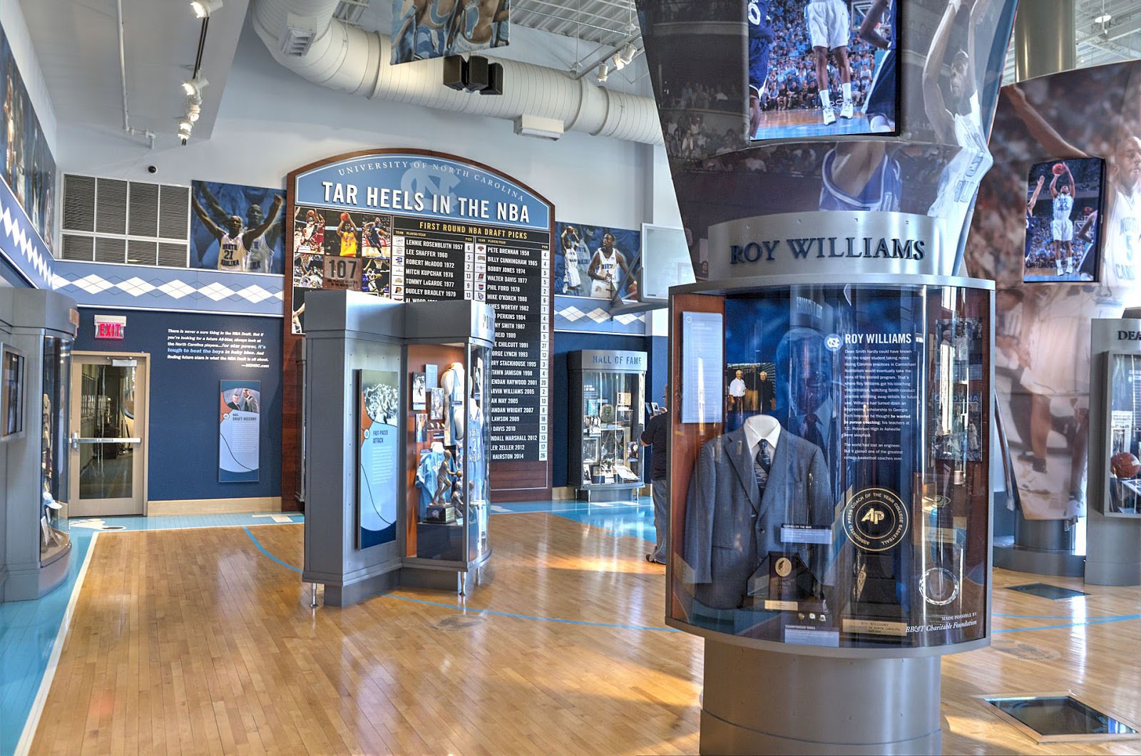 Above And Below Two Views Of The Spacious Display Area In Museum