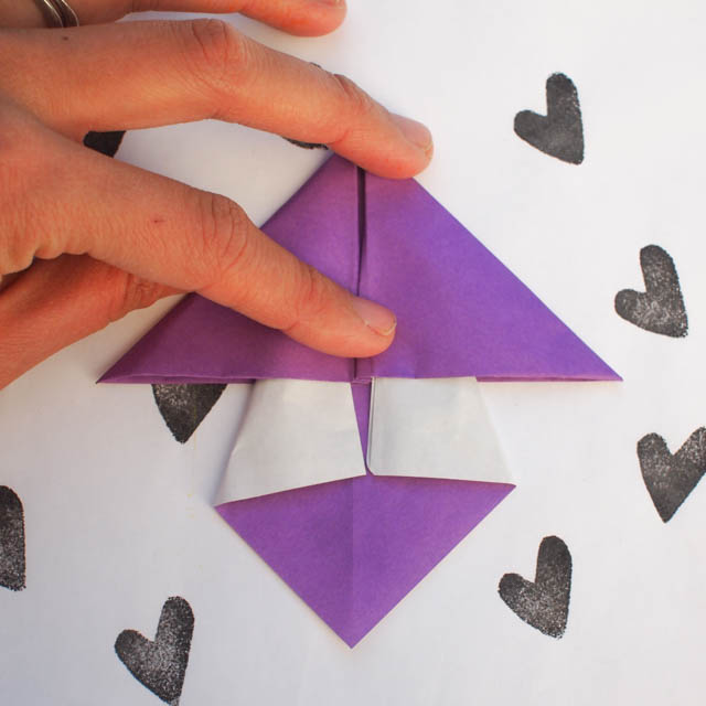 how to fold origami mushroom