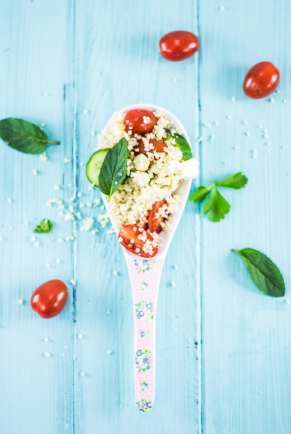 Couscous-Salat. Couscous-Salat.