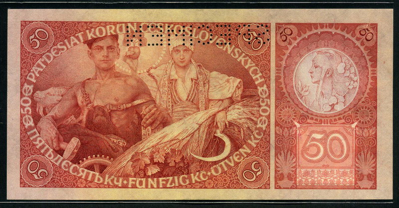 Czechoslovakian Currency 50 Czech Korun Banknote Jaroslava Mucha As czechoslovakian-currency-50-czech-korun-banknote-jaroslava-mucha-as
