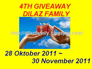4th GIVEAWAY DILAZFAMILY