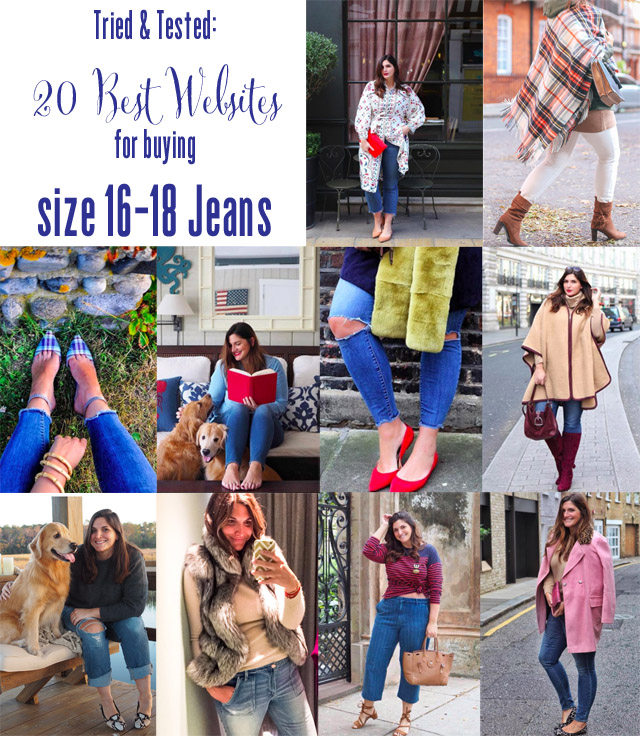 Top 20 websites for size 16-18+ jeans - Emily Jane Johnston