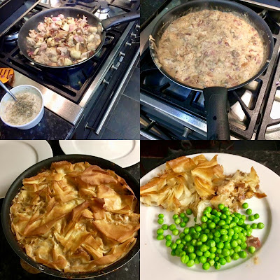 Lucy's Easy Chicken Pie - add sparkle to your dinner table Lucy's Easy Chicken Pie - add sparkle to your dinner table - Step by step collage