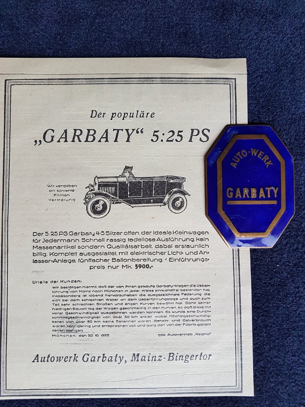 Radiatoremblems Garbaty Germany