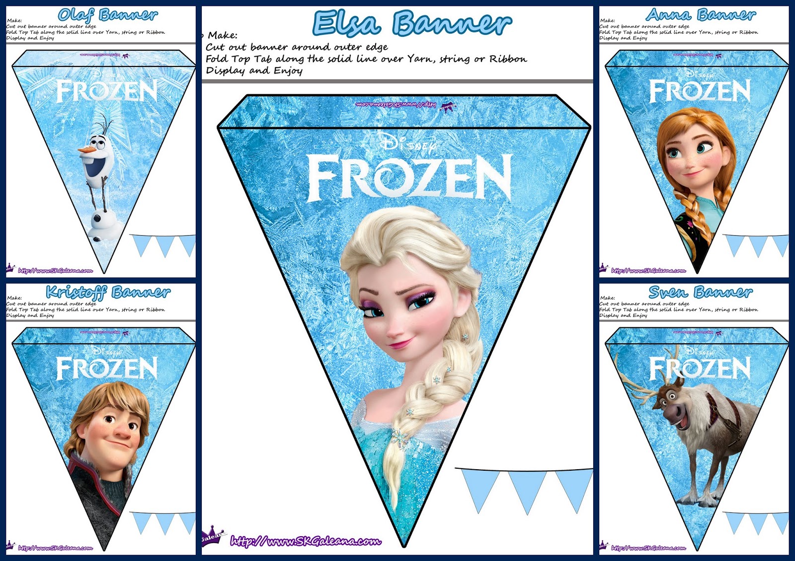Frozen Banner Free Printable