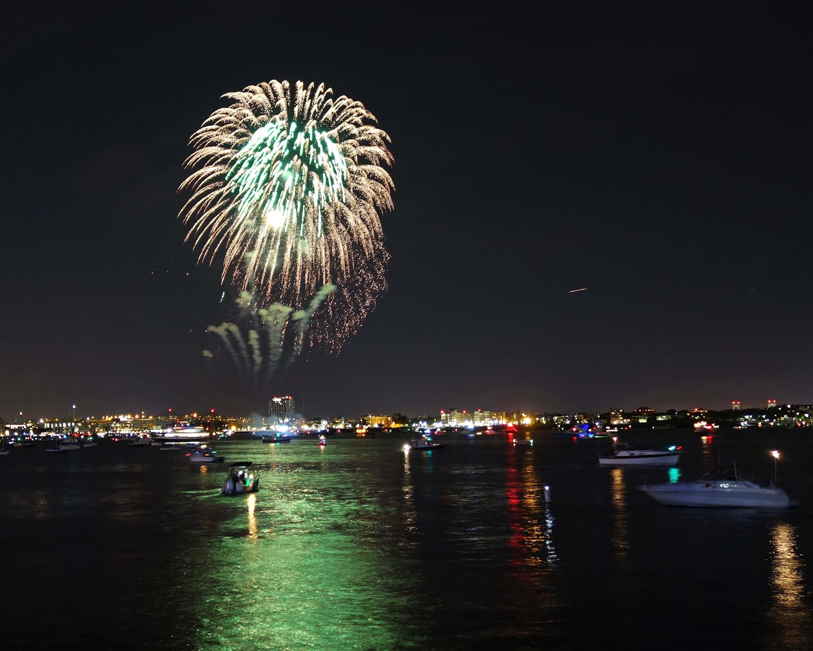 Joe's Retirement Blog Fireworks, Boston Harbor, Fan Pier, Boston