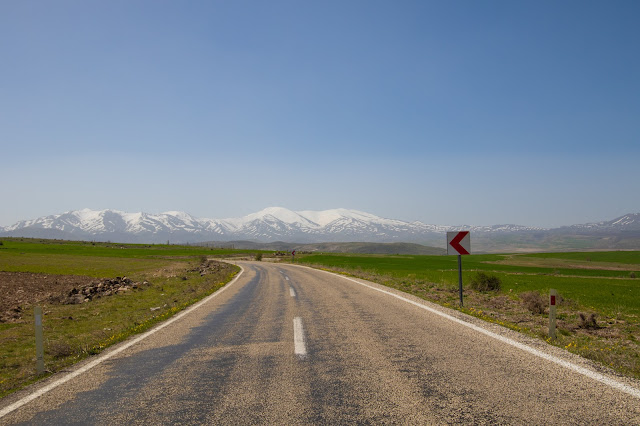 Strada verso l'Ihlara valley in Cappadocia