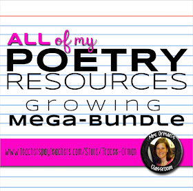 All of my poetry resources mega bundle  www.traceeorman.com