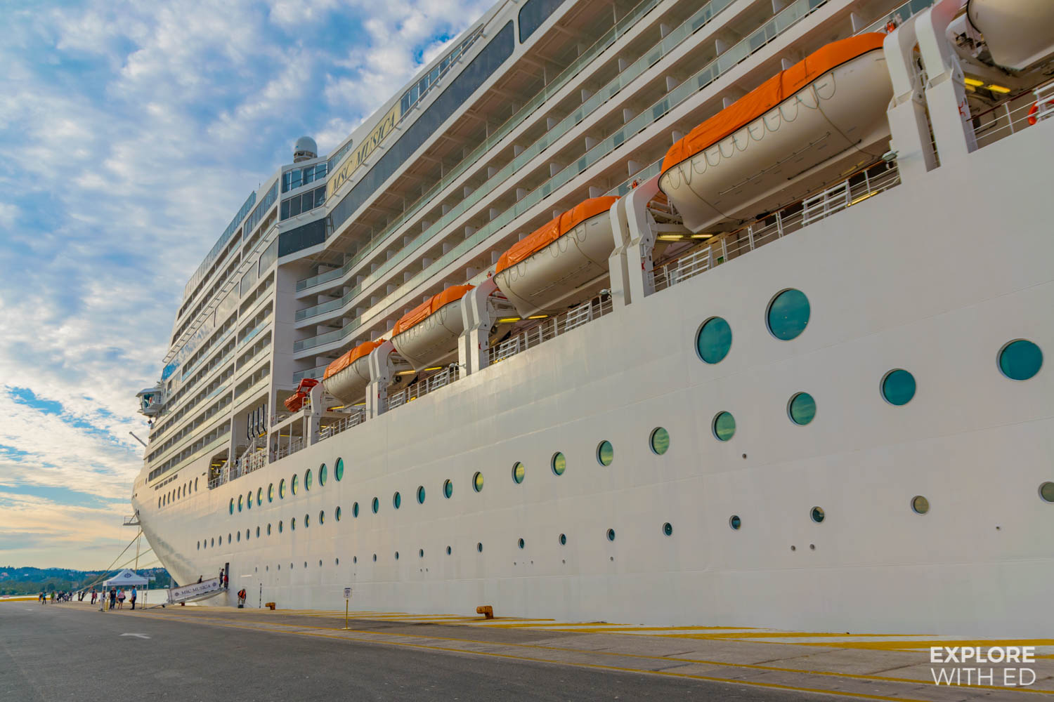 MSC Musica docked in Brindisi