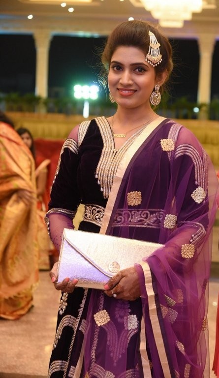 TV Actress Sameera Stills In Maroon Dress