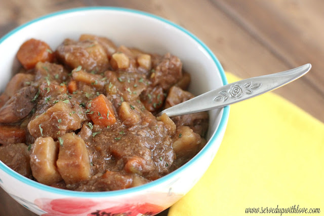 Crock Pot Beef Stew recipe from Served Up With Love