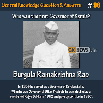 Who was the first Governor of Kerala?