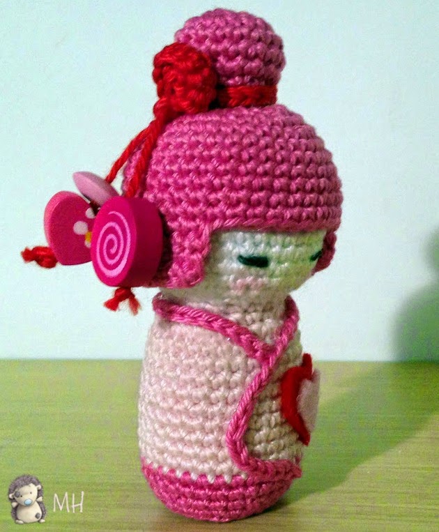 amigurumi kokeshi rosa artedetei amigurumi kokeshi rosa artedetei