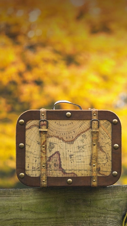   Vintage Suitcase with Treasure Map   Galaxy Note HD Wallpaper