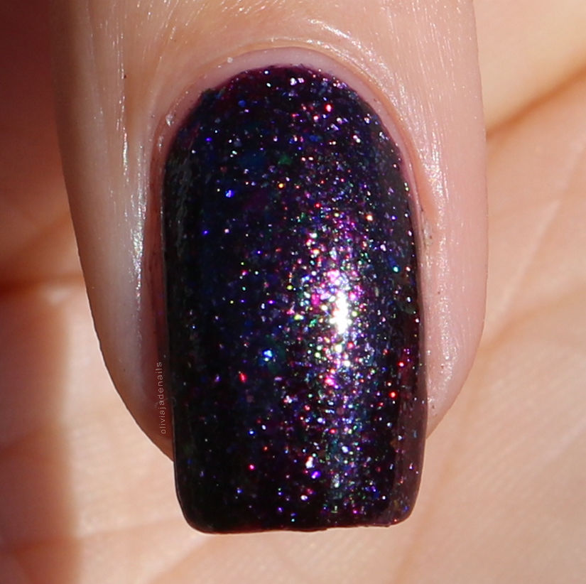 Grace-full Nail Polish Plum Scared swatched by Olivia Jade Nails