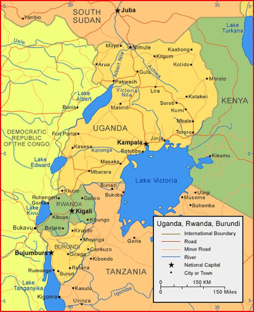 Gambar Peta Rwanda
