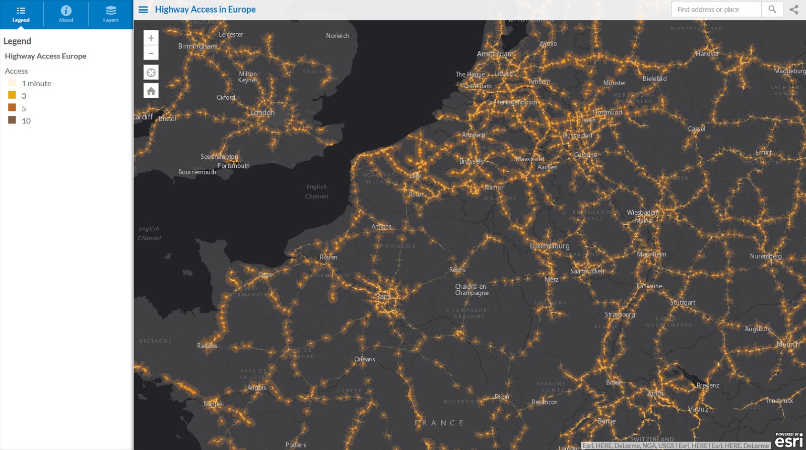 Highway access in Europe