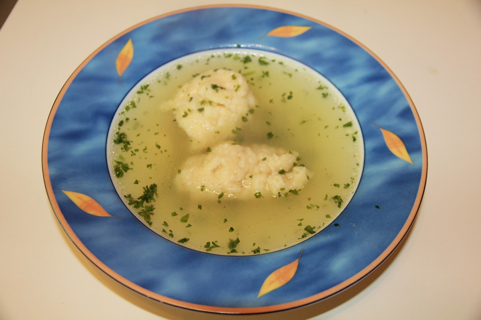 Суп с кусочками теста