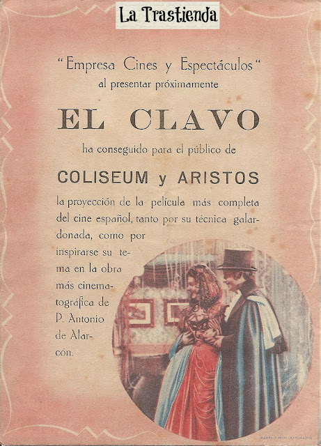 Programa de Cine - El Clavo - Amparo Rivelles - Rafael Durán