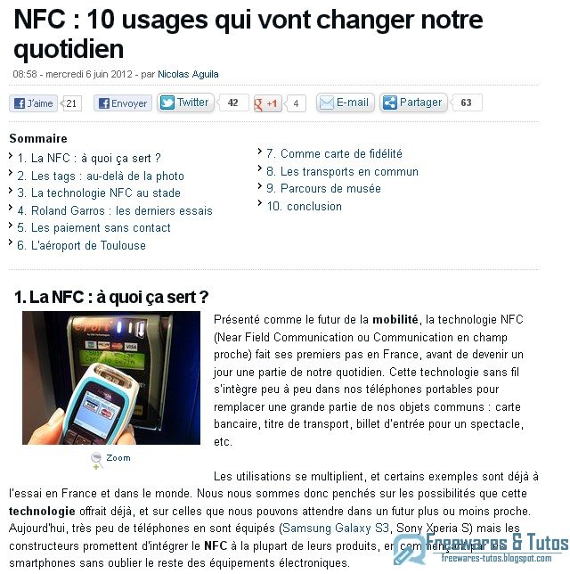 Le site du jour : à quoi sert la technologie NFC ?