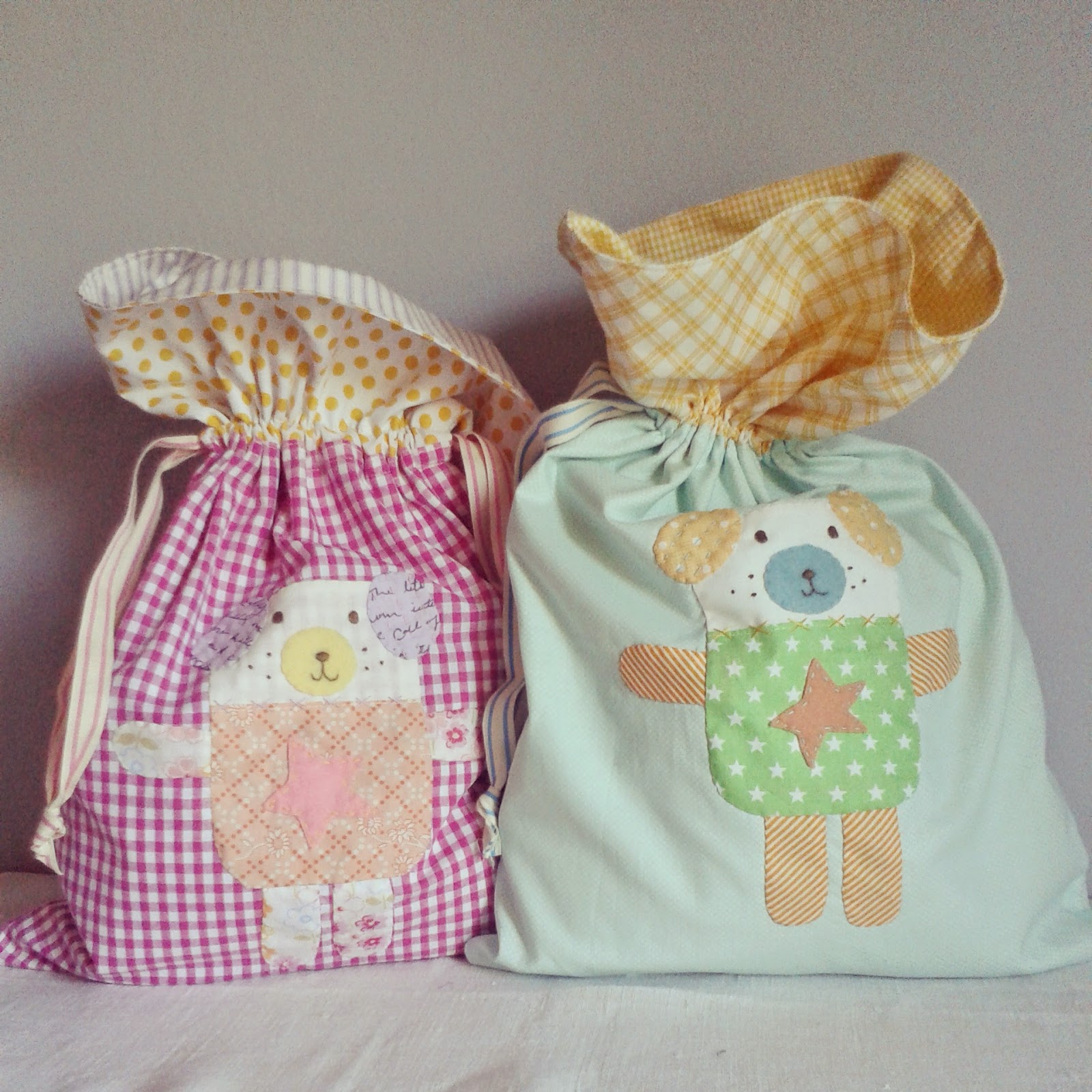 Roxy Creations: Super cute drawstring bags