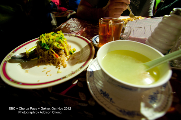 Dinner in Tengboche