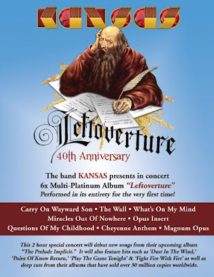 Kansas Th Anniversary Leftoverture Tour April Kansas Th Anniversary Leftoverture Tour April