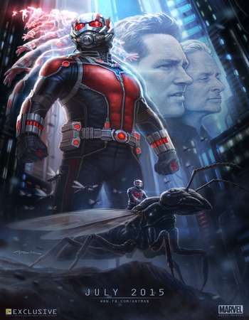 Poster Of Ant-Man 2015 Hindi Dual Audio 500MB BluRay 720p ESubs HEVC Free Download Watch Online downloadhub.in