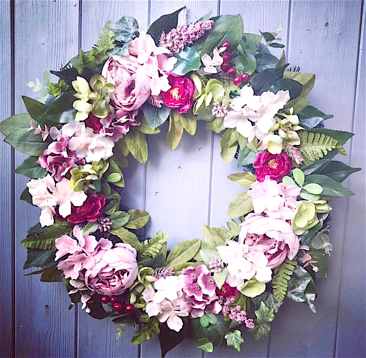 jasmine and lily floral wreaths