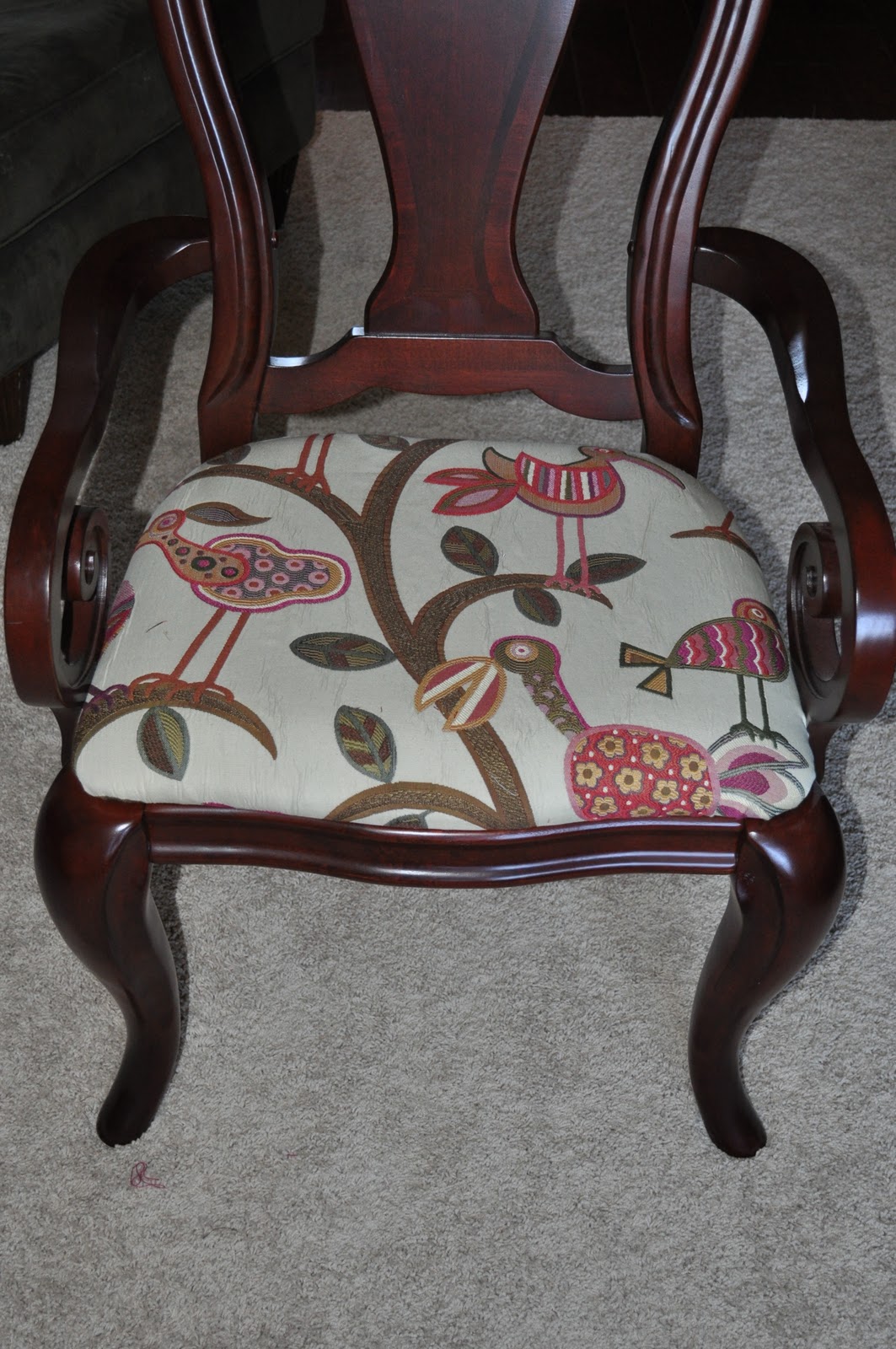 E3 Creations DIY How to Reupholster a Dining Room Chair (Part 3)