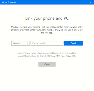 link phone menghubungkan smartphone dan PC di windows 10