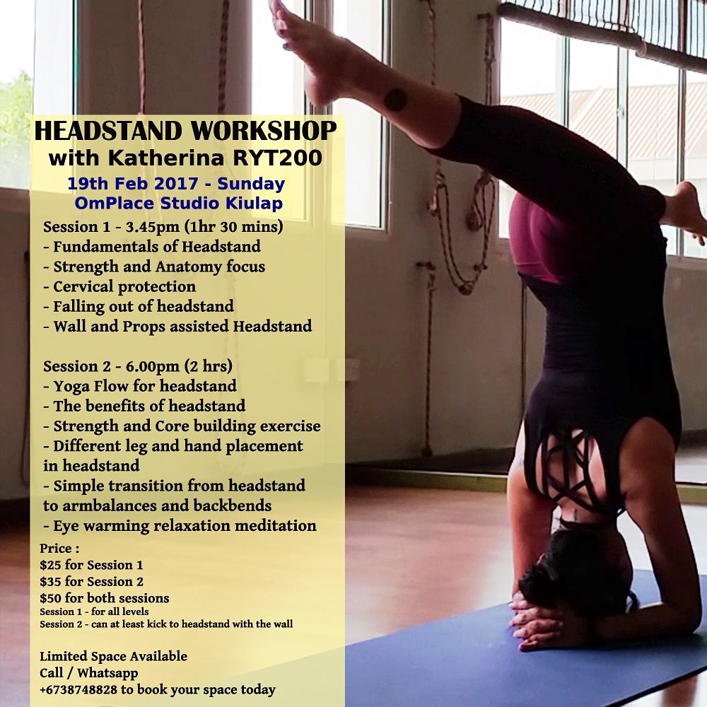 omplace studio upcoming headstand workshop with katherina in feb 2017 handstand backbend workshop flyers